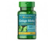 Ginkgo Biloba Standardized Extract 60 мг Puritan's Pride (120 таблеток)