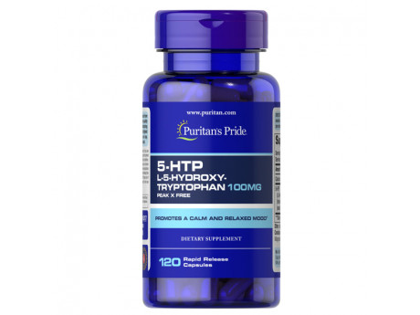 5-HTP 100 мг Griffonia Simplicifolia Puritan's Pride (120 капсул)