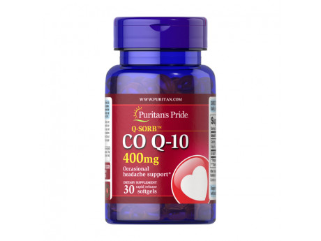 Q-Sorb CO Q-10 400 мг Puritan's Pride (30 капсул)