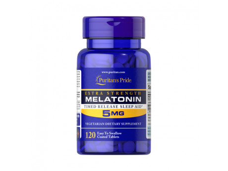 Melatonin 5 мг Puritan Pride (120 капсул)