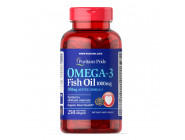 Omega-3 Fish Oil 1000 мг 300 мг Active Omega-3 Puritan's Pride (250 капсул)