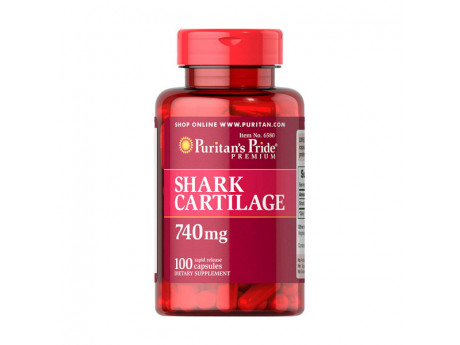 Shark Cartilage 740 мг Puritan's Pride (100 капсул)