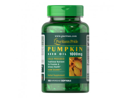 Pumpkin Seed Oil 1000 мг Puritan's Pride (100 капсул)