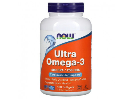Ultra Omega-3 Now Foods (180 капсул)