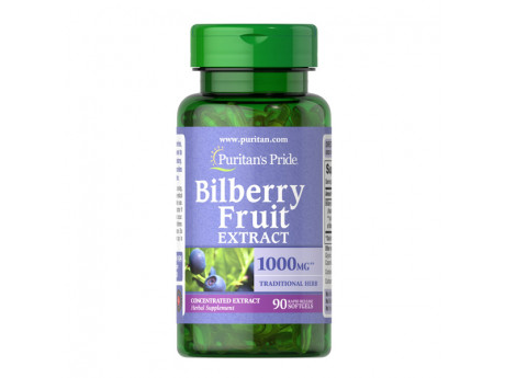 Bilberry 4:1 Extract 1000 мг Puritan's Pride (90 капсул)