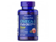 Omega-3 Fish Oil 1000 мг Plus Bone Support Puritan's Pride (60 капсул)