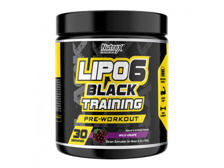 Black Training Pre-Workout Lipo 6 Nutrex (183 грамів)