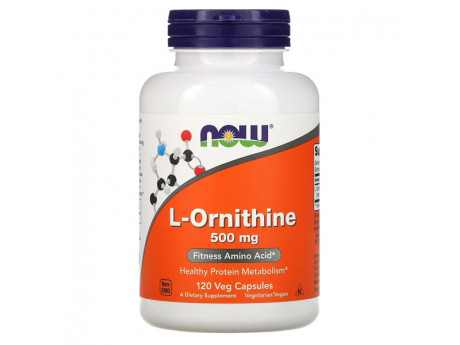 Ornithine 500 mg NOW (120 вег капсул)