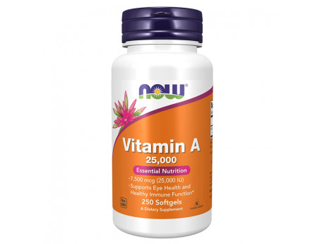Vitamin A 25000 IU NOW (250 капсул)