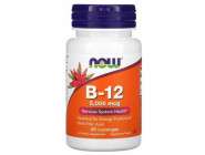 Vitamin B-12 5000 mcg + Folic Acid NOW (60 таблеток)