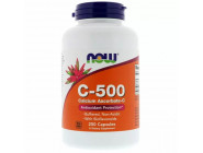 Vitamin C-500 Ascorbate NOW (250 капсул)