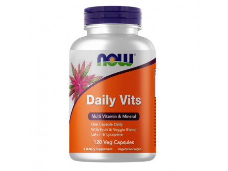 Daily Vits Multi NOW (120 вег капсул)