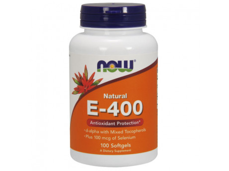 Vitamin E-400 MIXED + Selenium NOW (100 капсул)