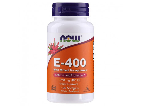 Vitamin E-400 MIXED Toc NOW (100 капсул)