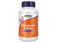 Vitamin Elderberry & Zinc NOW (30 таблеток)