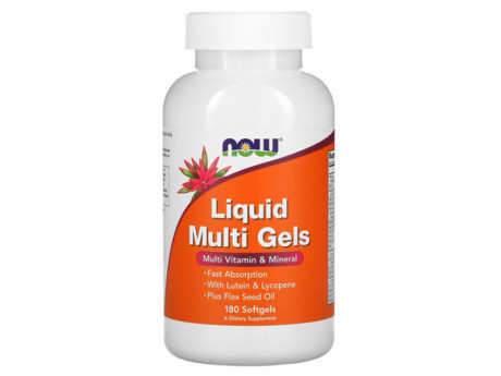 Liquid Multi Softgels NOW (180 капсул)