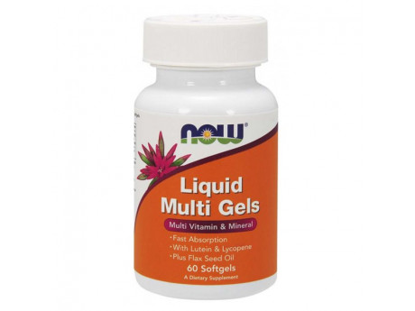 Liquid Multi Softgels NOW (60 капсул)