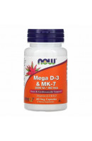 Mega D-3 & MK-7 NOW (60 капсул)