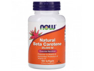 Natural Beta-Carotene 25000 IU NOW (180 капсул)