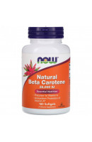Natural Beta-Carotene 25000 IU NOW (180 капсул)