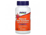 Natural Beta-Carotene 25000 IU NOW (90 капсул)