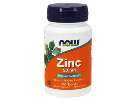 Zinc Gluconate 50 mg NOW (100 таблеток)