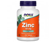 Zinc Gluconate 50 mg NOW (250 таблеток)