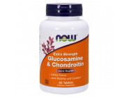 Glucosamine Chondroitin 2X 750/600 mg NOW (60 таблеток)