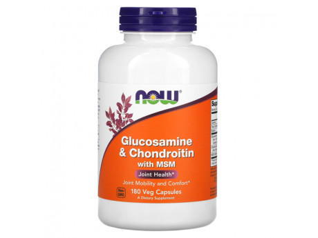 Glucosamine Chondroitin MSM Now (180 вег капсул)
