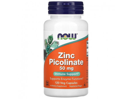 Vitamin Zinc Picolinate 50 mg NOW (120 капсул)