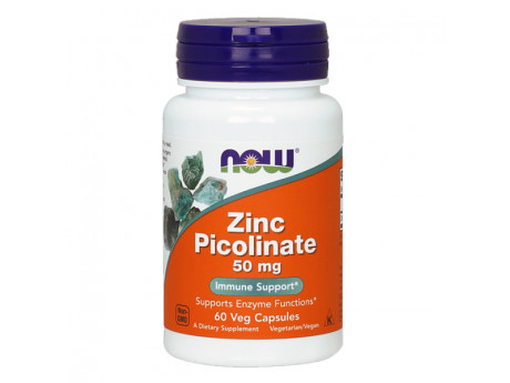 Vitamin Zinc Picolinate 50 mg NOW (60 капсул)