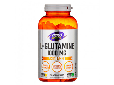 L-Glutamine 1000 mg NOW (240 вег капсул)