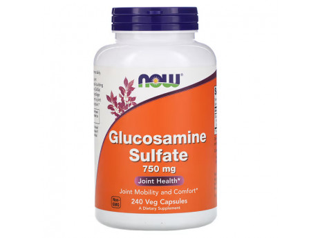 Glucosamine Sulfate 750 mg NOW (240 вег капсул)