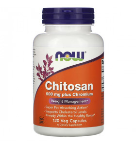 Chitosan 500 mg plus Chromium NOW (120 капсул)