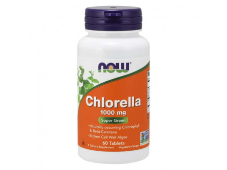 Chlorella 1000 mg NOW (60 таблеток)