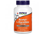 Acetyl L-Carnitine 750 mg NOW (90 таблеток)