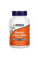 Acetyl L-Carnitine 750 mg NOW (90 таблеток)