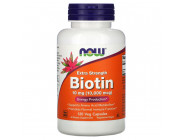 Biotin 10 мг NOW (120 вег капсул)