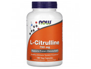 L-Citrulline 750 mg NOW (180 вег капсул)