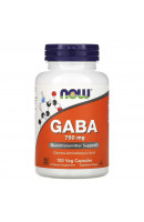 GABA 750 mg NOW (100 вег капсул)