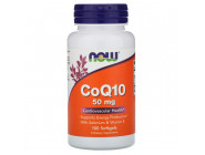 CoQ10 50 mg + Vitamin E NOW (100 капсул)