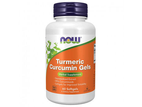 Curcumin Gels Turmeric NOW (60 капсул)