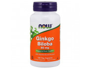 Ginkgo Biloba 60 мг NOW (120 вег капсул)