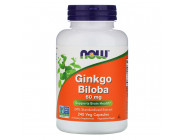 Ginkgo Biloba 60 мг NOW (240 вег капсул)