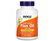 Flax Oil 1000 мг NOW (120 вег капсул)