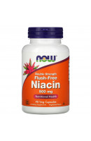 Flush Free Niacin 500 мг NOW (90 вег капсул)