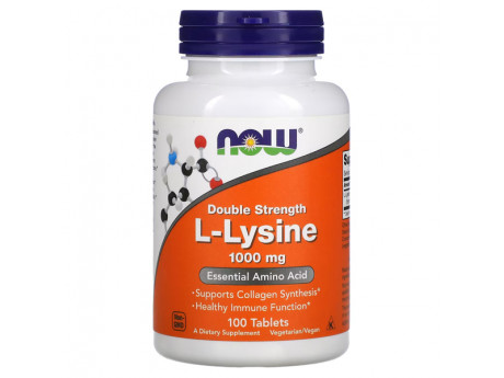 L-Lysine 1000 mg NOW Foods (100 таблеток)