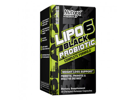 Lipo 6 Black Probiotic Nutrex (30 капсул)