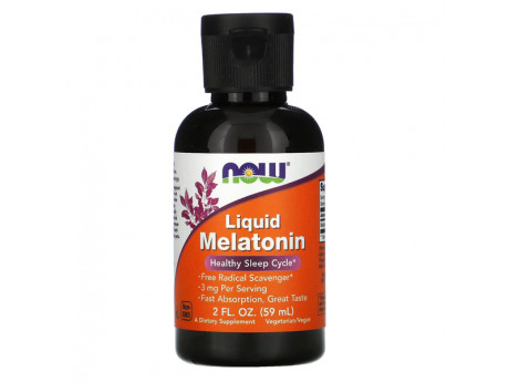 Liquid Melatonin 2 Fl Oz NOW (59 мл)