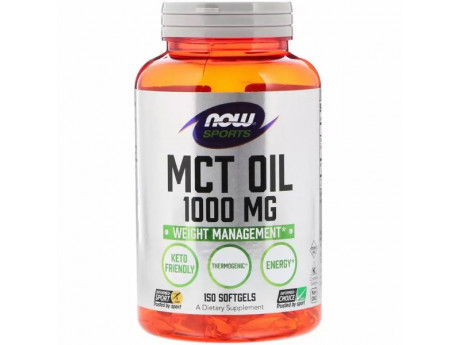 MCT Oil 1000 мг NOW (150 капсул)